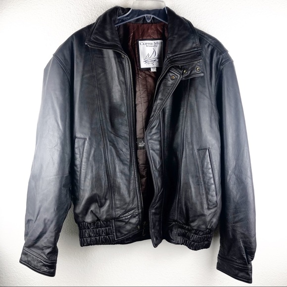 Clipper Mist London Fog Vintage Leather Jacket S - Picture 8 of 8